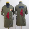 Youth Nike Cleveland Browns #4 Deshaun Watson green 2021 Salute to Service Limited Jersey