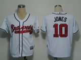 MLB Jerseys Atlanta Braves 10 Jones White