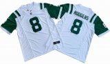 New York Jets 8# Aaron Rodgers Nike White Classic Alternate Vapor F.U.S.E. Limited Jersey-S8