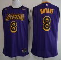 Nike Los Angeless Lakers 8 Kobe Bryant purple basketball Jersey