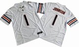 Chicago Bears 1# Jaylon Johnson Nike White Vapor F.U.S.E. Limited Jersey-HY