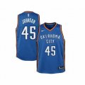 Oklahoma City Thunder Cameron Johnson blue nba jerseys Hot press font