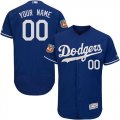 Custom Los Angeles Dodgers blue Flexbase Authentic Collection Jersey