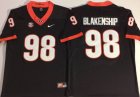 Georgia Bulldogs #98 Rodrigo Blankenship black College Football Color Rush Limited Jersey