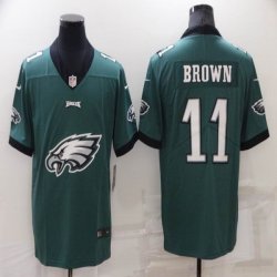 Philadelphia Eagles #11 Carson A.J. Brown Green Color Rush Limited Jersey-BD