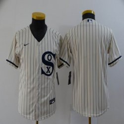 Youth Chicago White Sox blank white majestic Baseball Jersey Dream version -BD