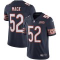 Nike Bears #52 Khalil Mack blue Color Rush Limited Jersey 100th patch