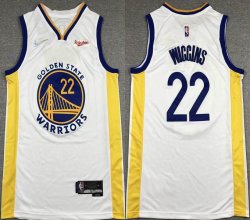 Golden State Warriors #22 Andrew Wiggins white nike nba basketball jersey 75th-XD