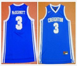 New Creighton Bluejays #3 Doug McDermott Blue College Basketball Jerseys