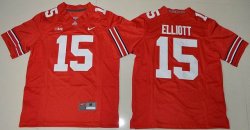 2016 Youth Ohio State Buckeyes Ezekiel Elliott 15 College Football Jersey - Red