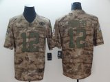 Green Bay Packers #12 Aaron Rodgers Nike Camo Salute to Service Retired Player Limited Jersey