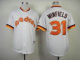 San Diego Padres 31 Dave Winfield White Stripe 1978 Throwback mlb jersey