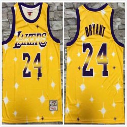 Los Angeles Lakers #24 Kobe Bryant Yellow Throwback NBA basketball jersey-TY