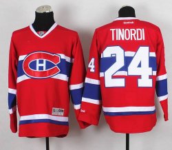 Reebok Montreal Canadiens #24 Jarred Tinordi Red NHL Jersey