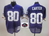 2012 Hall of Fame Minnesota Vikings #80 Cris Carter purple color throwback jerseys