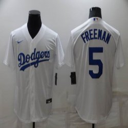 Los Angeles Dodgers #5 Freddie Freeman white majestic baseball Jerseys-BD