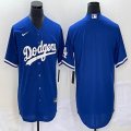 Nike Los Angeles Dodgers blank blue majestic baseball jerseys-BD