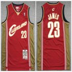 Cleveland Cavaliers #23 LeBron James red throwback nba basketball jersey