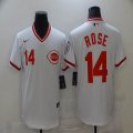 Nike Cincinnati Reds #14 Pete Rose red majestic baseball jersey-BD