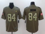 Nike Steelers #84 Antonio Brown green USA flag Color Rush Limited Jersey - å‰¯æœ¬