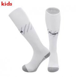 2023-2024 Tottenham Hotspur Club white kid soccer socks home