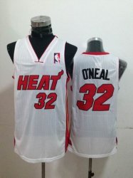 Miami Heat O\'neal #32 Shaquille O\'Neal white nba Jersey