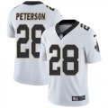 Saints #28 Adrian Peterson Nike white Color Rush Limited Jersey