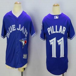 Youth Toronto Blue Jays #11 Kevin Pillar blue baseball jersey