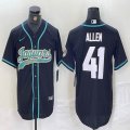 Jacksonville Jaguars #41 Josh Allen black baseball jerseys Joint name-BD