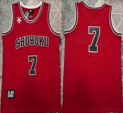 2023 Shohoku Miyagi #7 Red Movie Basketball Jerseys-XD