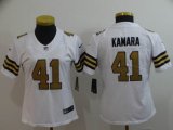 Women Nike New Orleans Saints #41 Alvin Kamara white Color Rush Limited Jersey