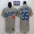 Nike Los Angeles Dodgers 35 Cody Bellinger gray Flexbase Authentic Collection Jersey 2020 Dodger World Series Champions