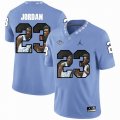 North Carolina Tar Heels Michael Jordan #23 skybue Printing fashion version college football jersey-5