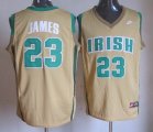 Cleveland Cavaliers 23# LeBr James yellow nba jersey