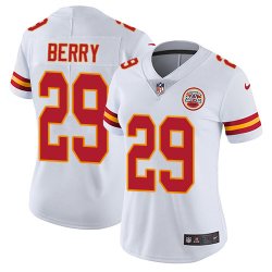 Women Nike Kansas City Chiefs #29 Eric Berry white Color Rush Limited Jerseys