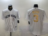 Nike New York Yankees #3 Babe Ruth White fashion majestic baseball Jersey-BD 01