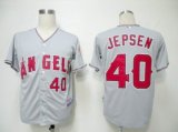 Anaheim Angels #40 JEPSEN grey MLB Jerseys