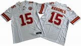 Kansas City 15# Patrick Mahomes white Nike Vapor F.U.S.E. Limited Jersey 03