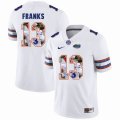 Custom Florida Gators #13 Feleipe Franks white fashion college football jersey