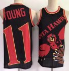 Atlanta Hawks #11 Trae Young black NBA basketball jersey-LT