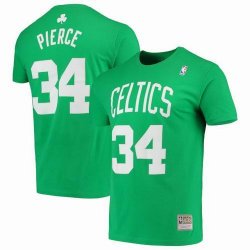 Boston Celtics #34 PIERCE green throwback NBA T-Shirts