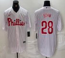 Nike Philadelphia Phillies #28 Alec Bohm white majestic baseball jersey