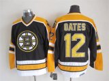 Boston Bruins Adam Oates 12# Black yellow CCM hockey jersey