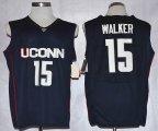 Uconn Huskies Kemba Walker 15 College Basketball Jerseys - Blue