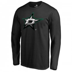 Men\'s Dallas Stars Fanatics Branded Black Midnight Mascot Long Sleeve T-Shirt