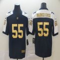 Dallas Cowboys #55 Leighton Vander Esch nike blue gold Color Rush Limited Jersey