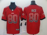 Nike 49ers #80 Jerry Rice red drift Color Rush Limited Jerseys