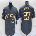 2022 MLB All-Star Nike Houston Astros #27 Jose Altuve dark grey majestic baseball jerseys-BD 01