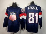 2014 NHL United States team #81 KESSEL blue hockey jerseys