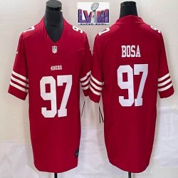 Nike 49ers #97 Nick Bosa red Color red Nike Vapor F.U.S.E. Limited Jersey 03